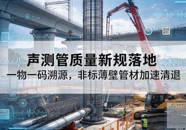 饶河声测管质量新规落地，一物一码溯源，非标薄壁管材加速清退