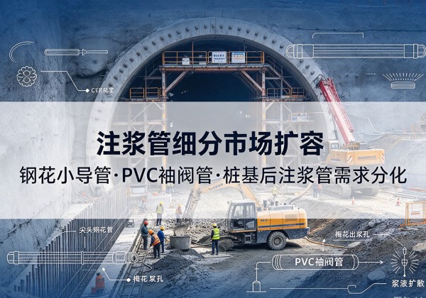 饶河注浆管细分市场扩容，隧道钢花小导管、PVC 袖阀管、桩基后注浆管需求分化
